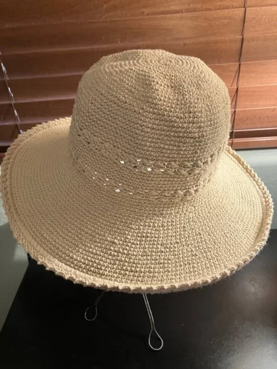 San Diego Hat Co. Beige crochet hat - Picture 1 of 3